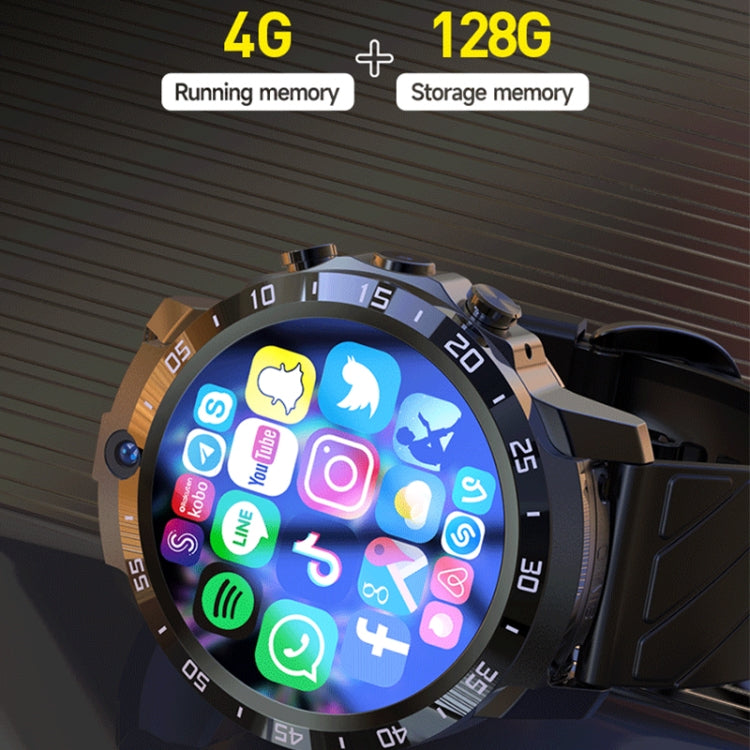 MT27 4G+64G 1.6 inch IP67 Waterproof 4G Android 8.1 Smart Watch Support Heart Rate / GPS, Type:Silicone Band - Android Watch by buy2fix | Online Shopping UK | buy2fix