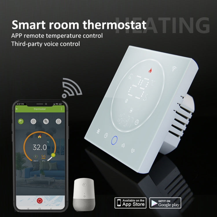 BHT-008GALW 95-240V AC 5A Smart Home Water Heating LED Thermostat With WiFi(Black) - Thermostat & Thermometer by buy2fix | Online Shopping UK | buy2fix