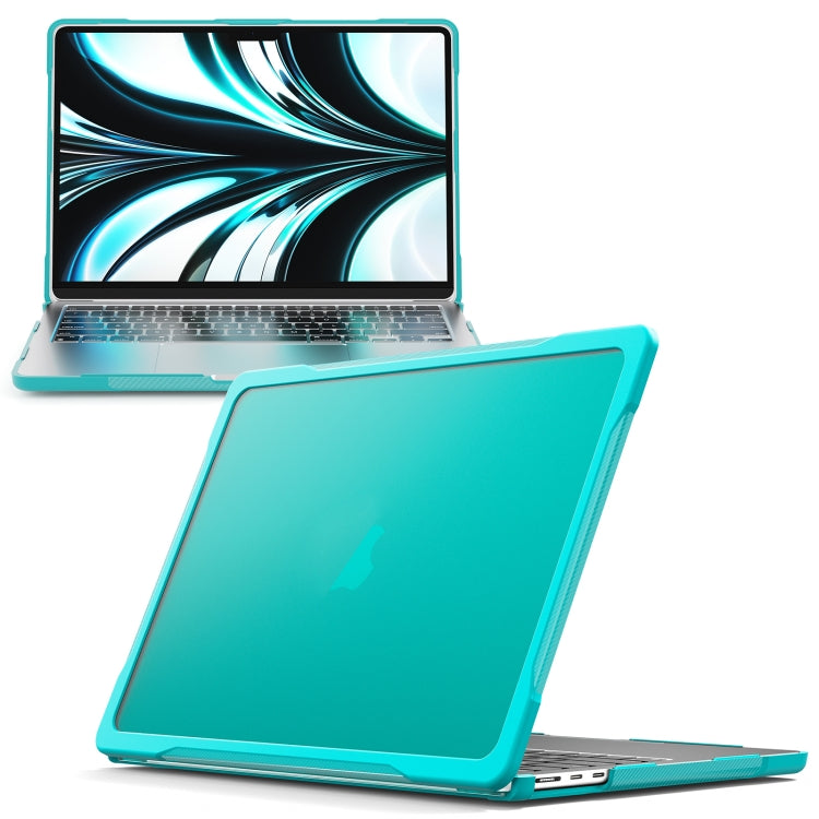 For MacBook Air 13.6 inch A2681 2022 Translucent Laptop Protective Case(Light Blue) - MacBook Air Cases by buy2fix | Online Shopping UK | buy2fix