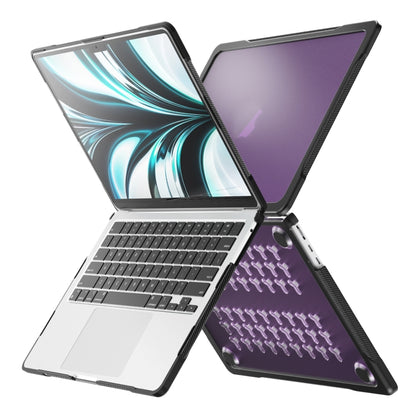 For MacBook Air 13.6 inch A2681 2022 Translucent Laptop Protective Case(Purple) - MacBook Air Cases by buy2fix | Online Shopping UK | buy2fix