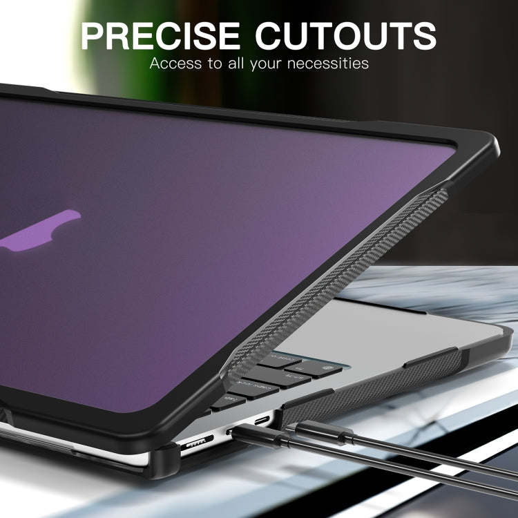 For MacBook Air 13.6 inch A2681 2022 Translucent Laptop Protective Case(Purple) - MacBook Air Cases by buy2fix | Online Shopping UK | buy2fix