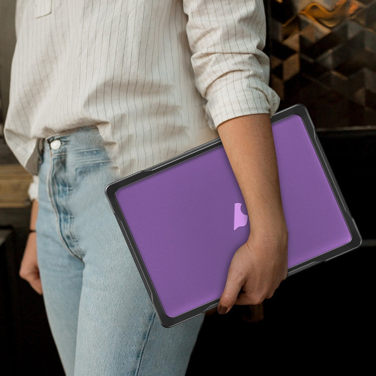 For MacBook Air 13.6 inch A2681 2022 Translucent Laptop Protective Case(Purple) - MacBook Air Cases by buy2fix | Online Shopping UK | buy2fix