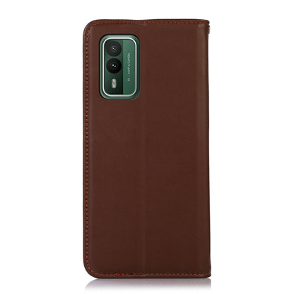 For Nokia XR21 KHAZNEH Nappa Top Layer Cowhide Leather Phone Case(Brown) - Nokia Cases by buy2fix | Online Shopping UK | buy2fix