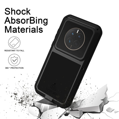 For Huawei P60 / P60 Pro / P60 Art LOVE MEI POWERFUL Metal Shockproof Life Waterproof Dustproof Phone Case(Silver) - Huawei Cases by LOVE MEI | Online Shopping UK | buy2fix