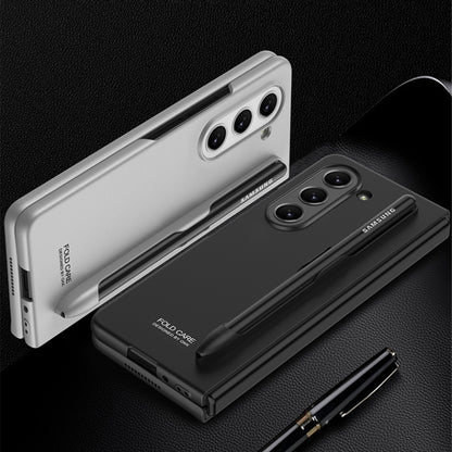 For Samsung Galaxy Z Fold5 GKK Ultra-thin Full Coverage Phone Flip Case with Pen Slot(Grey) - Galaxy Z Fold5 Cases by GKK | Online Shopping UK | buy2fix