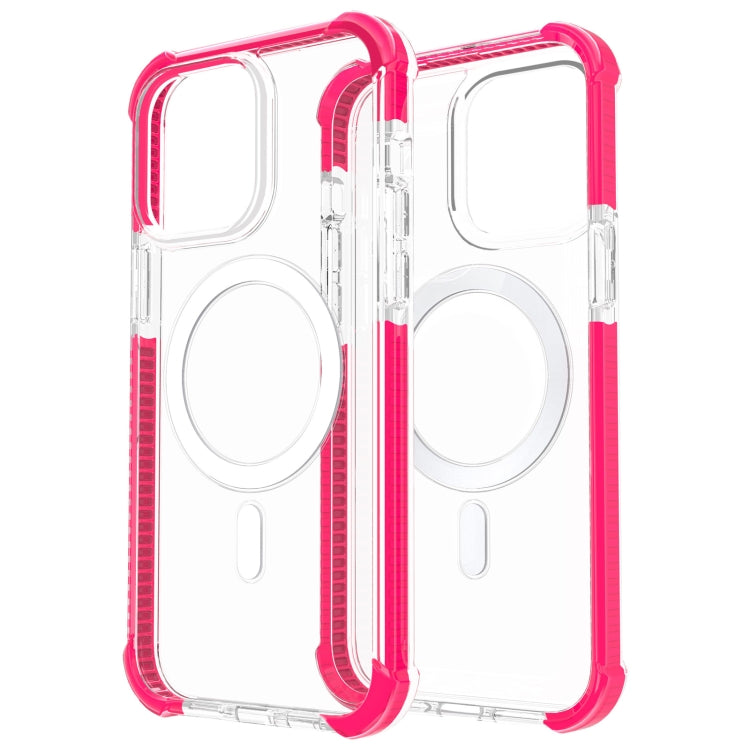 For iPhone 15 Pro Max Magsafe Magnetic Acrylic Shockproof Phone Case(Pink) - iPhone 15 Pro Max Cases by buy2fix | Online Shopping UK | buy2fix