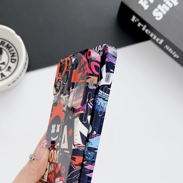 For iPhone 11 Pro Max Painted Pattern Precise Hole PC Phone Case(Abstract Flower) - iPhone 11 Pro Max Cases by buy2fix | Online Shopping UK | buy2fix