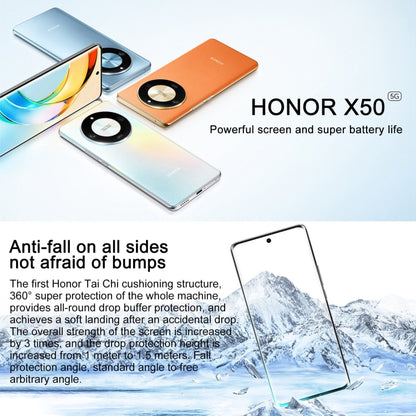 Honor X50 5G, 108MP Camera, 6.78 inch MagicOS 7.1.1 Snapdragon 6 Gen1 Octa Core up to 2.2GHz, Network: 5G, OTG, Not Support Google Play, Memory:12GB+256GB(Orange) - Honor by Huawei | Online Shopping UK | buy2fix