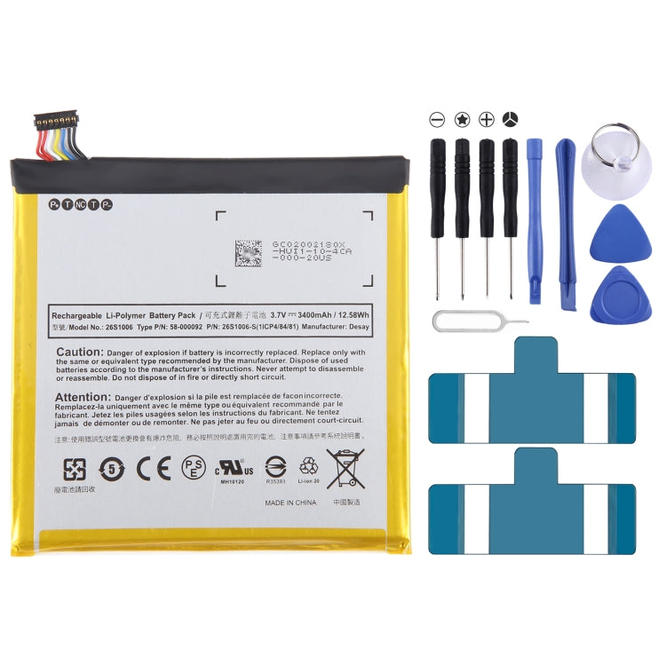 26S1006 3400mAh Battery Replacement For Amazon Kindle Fire HD 6 ST06 - Others by buy2fix | Online Shopping UK | buy2fix