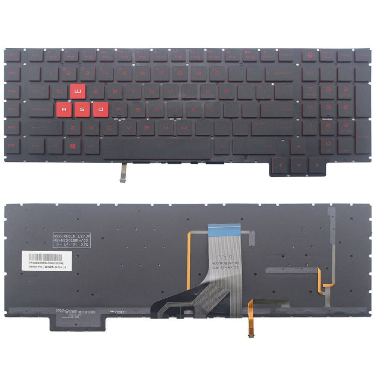 For HP Omen 17-AN / 17T-AN US Version Laptop Backlight Keyboard - HP Spare Parts by buy2fix | Online Shopping UK | buy2fix