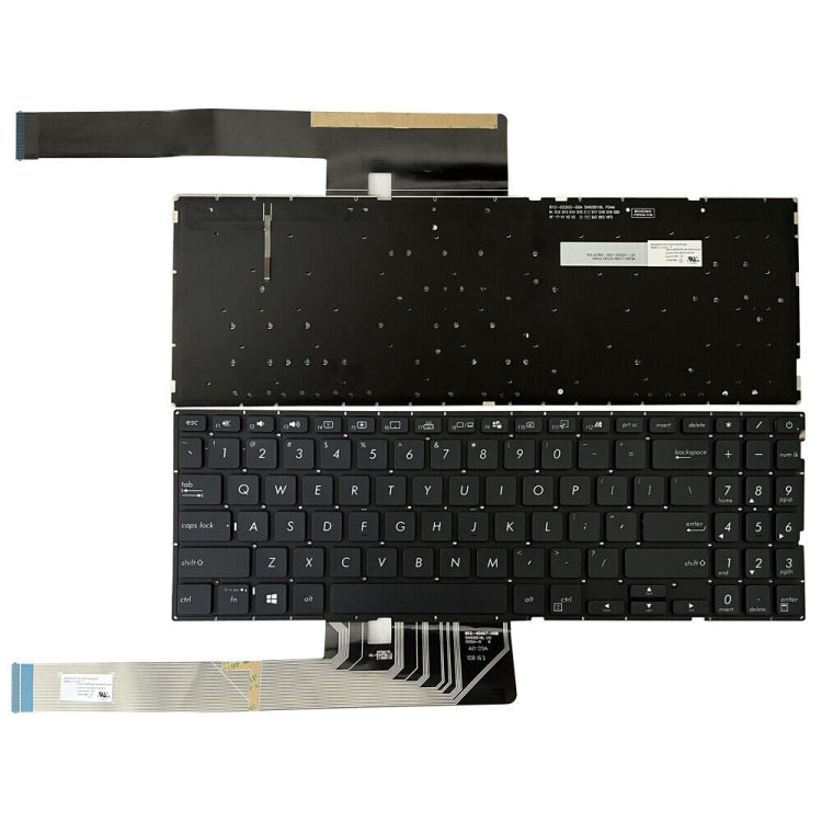 For Asus X571 X571F X571G X571GD US Version Backlight Laptop Keyboard(Black) - Asus Spare Parts by buy2fix | Online Shopping UK | buy2fix