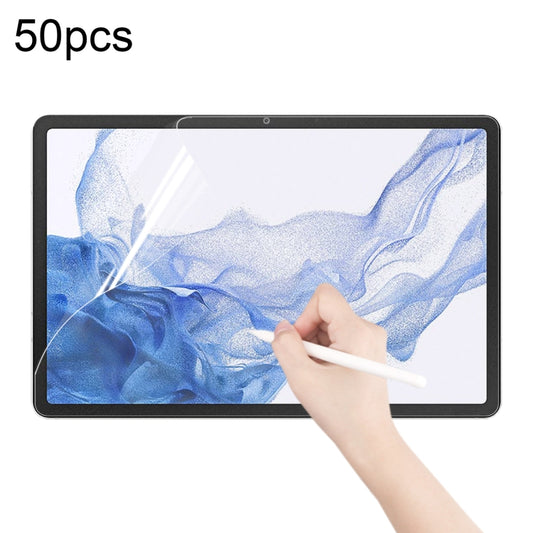 For Samsung Galaxy Tab S8 50pcs Matte Paperfeel Screen Protector - Tab S8 Tempered Glass by buy2fix | Online Shopping UK | buy2fix