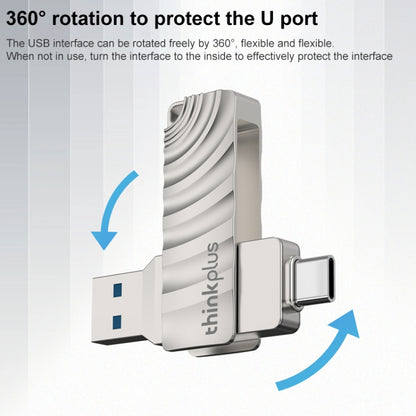 Lenovo Thinkplus MU232 USB 3.2 + USB-C / Type-C Dual Head Flash Drive, Memory:256GB - USB Flash Drives by Lenovo | Online Shopping UK | buy2fix