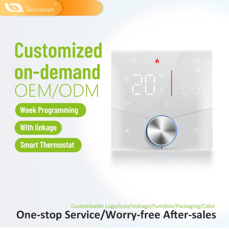 BHT-009GALW Water Heating WiFi Smart Home LED Thermostat(White) - Thermostat & Thermometer by buy2fix | Online Shopping UK | buy2fix