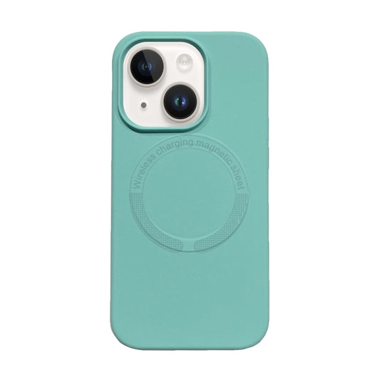 For iPhone 15 Magsafe Magnetic Silicone Phone Case(Ice Blue) - iPhone 15 Cases by buy2fix | Online Shopping UK | buy2fix