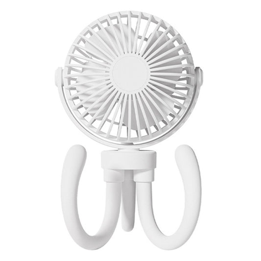 T8 2000mAh Flexible Octopus Tripod Rotatable Portable Fan(White) - Electric Fans by buy2fix | Online Shopping UK | buy2fix