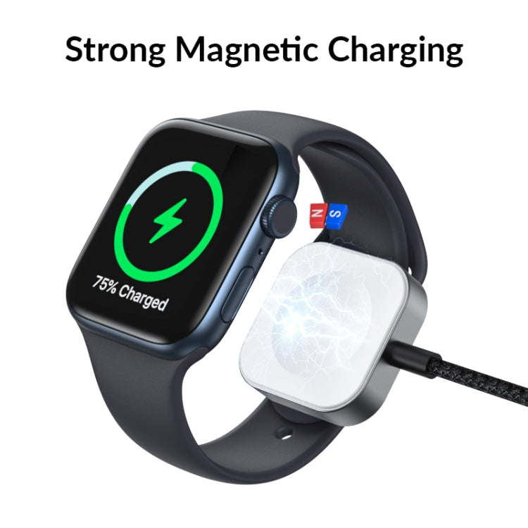 For Apple Watch USB Interface Magnetic Charger(Black) - Charger / Holder by buy2fix | Online Shopping UK | buy2fix