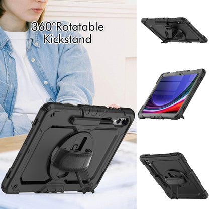 For Samsung Galaxy Tab S9+ / S8+ Silicone + PC Tablet Case(Black) - Galaxy Tab S9+ Cases by buy2fix | Online Shopping UK | buy2fix