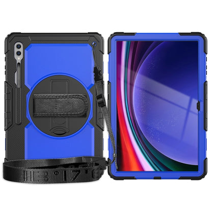 For Samsung Galaxy Tab S9 Ultra / S8 Ultra Silicone + PC Tablet Case(Black+Dark Blue) - Galaxy Tab S9 Ultra Cases by buy2fix | Online Shopping UK | buy2fix