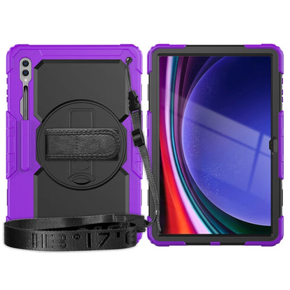 For Samsung Galaxy Tab S9 Ultra / S8 Ultra Silicone + PC Tablet Case(Purple+Black) - Galaxy Tab S9 Ultra Cases by buy2fix | Online Shopping UK | buy2fix