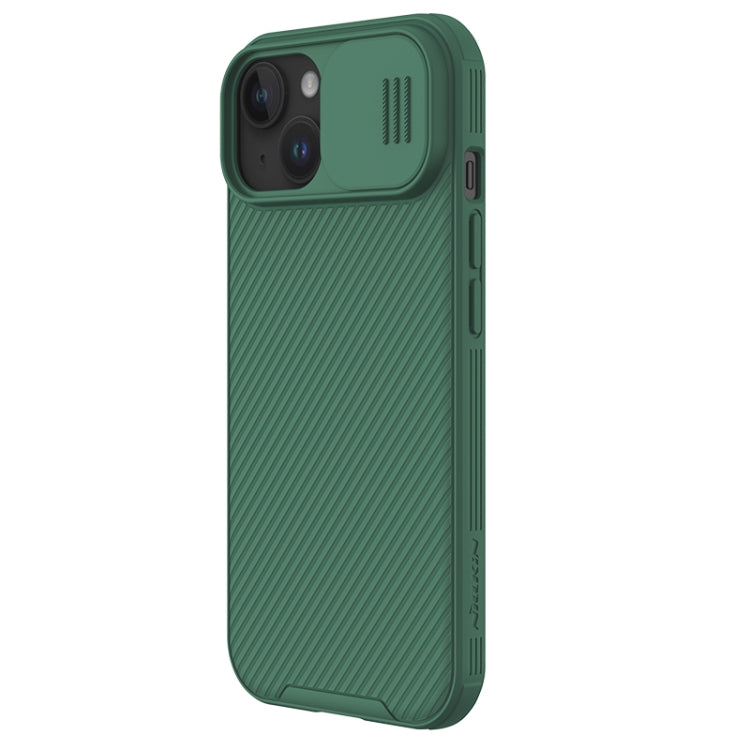For iPhone 15 NILLKIN CamShield Pro PC Phone Case(Green) - iPhone 15 Cases by NILLKIN | Online Shopping UK | buy2fix