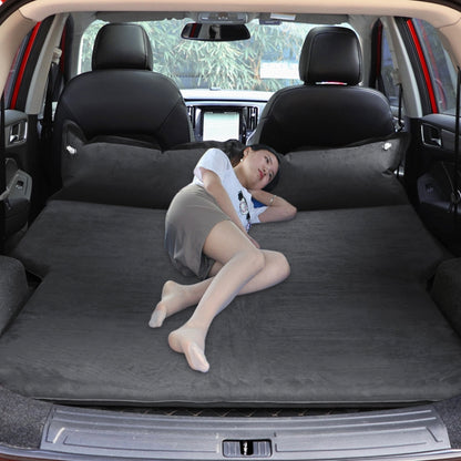 Universal Car Suede Sleeping Mat Mattress Off-road SUV Trunk Travel Inflatable Mattress Air Bed, Size:180 x 130 x 102cm(Black) - Seat Accessories by buy2fix | Online Shopping UK | buy2fix
