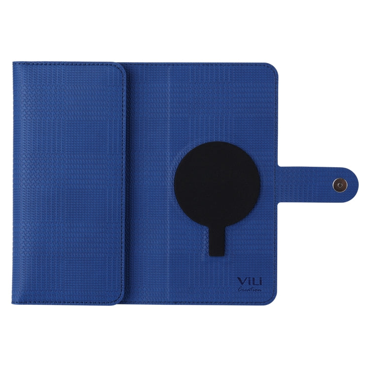 For Samsung Galaxy S23 FE 5G ViLi GHB Series MagSafe Magnetic Zipper Leather Phone Case(Blue) - Galaxy S23 FE 5G Cases by ViLi | Online Shopping UK | buy2fix