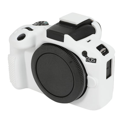 For Canon EOS R50 Soft Silicone Protective Case(White) - Protective Case by buy2fix | Online Shopping UK | buy2fix