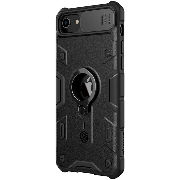 For iPhone SE 2022 / SE 2020 / 8 / 7 NILLKIN Shockproof CamShield Armor Protective Case with Invisible Ring Holder(Black) - iPhone SE 2022 / 2020 / 8 / 7 Cases by NILLKIN | Online Shopping UK | buy2fix