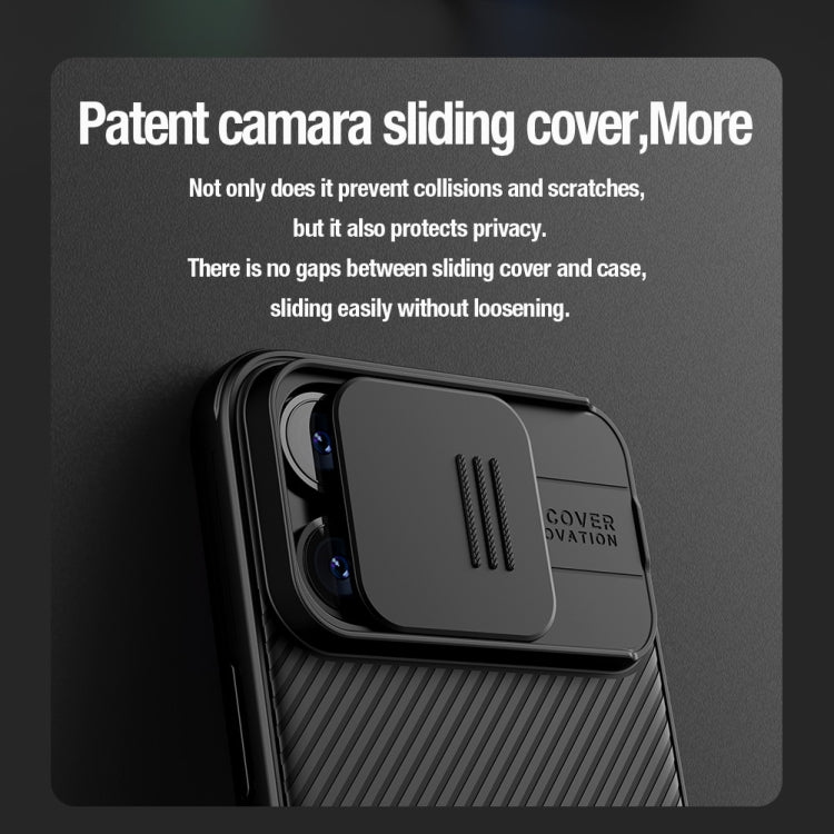 For iPhone 15 Pro NILLKIN CamShield Pro PC Phone Case(Black) - iPhone 15 Pro Cases by NILLKIN | Online Shopping UK | buy2fix