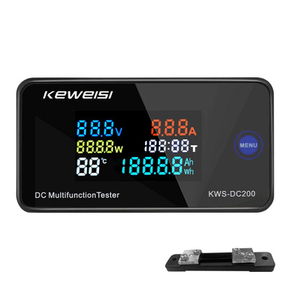 KWS-DC200-50A 8-120V DC Digital Display Voltage Current Watch with Shunt(Black) - Current & Voltage Tester by buy2fix | Online Shopping UK | buy2fix