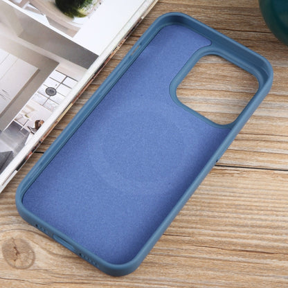 For iPhone 12 Pro MagSafe Liquid Silicone Phone Case(Blue) - iPhone 12 / 12 Pro Cases by buy2fix | Online Shopping UK | buy2fix