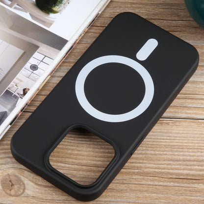 For iPhone 11 Pro MagSafe Liquid Silicone Phone Case(Black) - iPhone 11 Pro Cases by buy2fix | Online Shopping UK | buy2fix