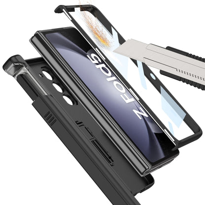 For Samsung Galaxy Z Fold5 GKK Integrated Folding Battle Shell PC Phone Case with Pen Box(Black) - Galaxy Z Fold5 Cases by GKK | Online Shopping UK | buy2fix