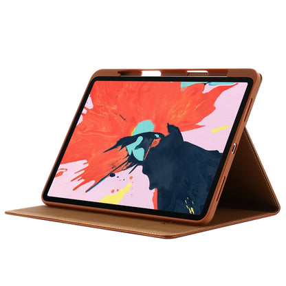 For iPad Pro 11 inch (2020) GEBEI PU+TPU Horizontal Flip Protective Tablet Case with Holder & Card Slots(Brown) - iPad Pro 11 (2020) Cases by GEBEI | Online Shopping UK | buy2fix