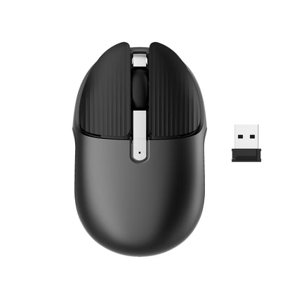 HXSJ M106 2.4GHZ 1600dpi Single-mode Wireless Mouse USB Rechargeable(Black) - Wireless Mice by HXSJ | Online Shopping UK | buy2fix