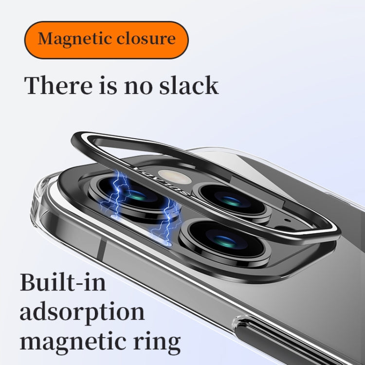 For iPhone 15 Pro Max SULADA PC + Aluminum Alloy Lens Holder Phone Case(Dark Blue) - iPhone 15 Pro Max Cases by SULADA | Online Shopping UK | buy2fix