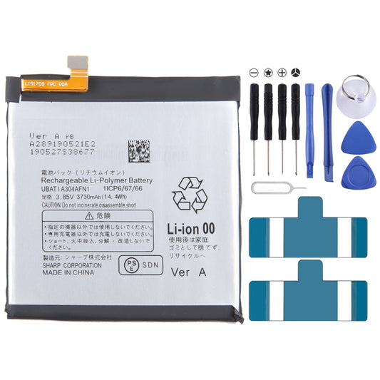 For Sharp AQUOS R5G SHG01 Battery Replacement UBATIA304AFN1 3730mAh - Others by buy2fix | Online Shopping UK | buy2fix