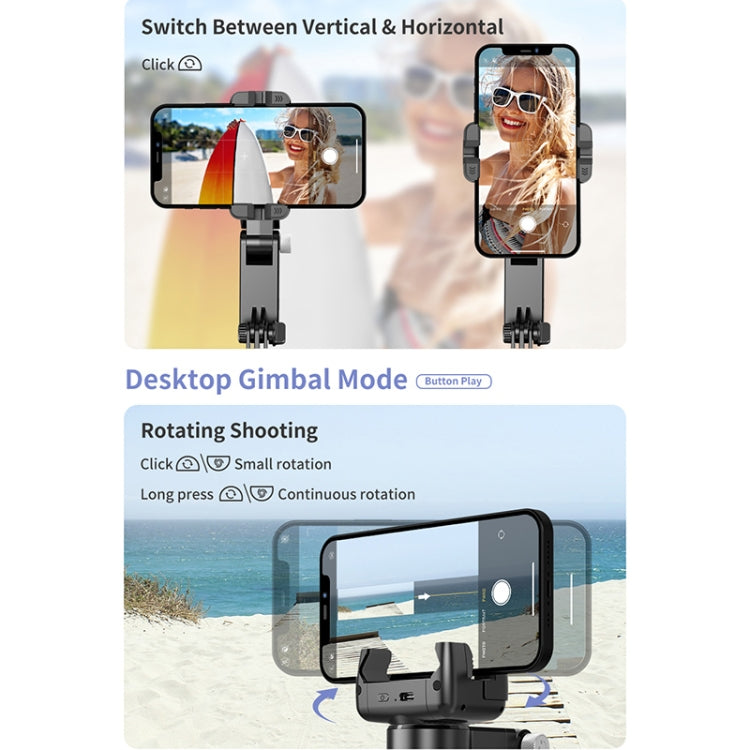 Q18 Desktop Intelligent Tracking Gimbal Stabilizer Multi-function Fill Light Selfie Stick(Black) - Handheld Gimbals by buy2fix | Online Shopping UK | buy2fix