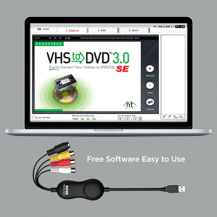 Ezcap 158A Driver-free USB2.0 UVC Video Capture Card - Video Capture Solutions by Ezcap | Online Shopping UK | buy2fix