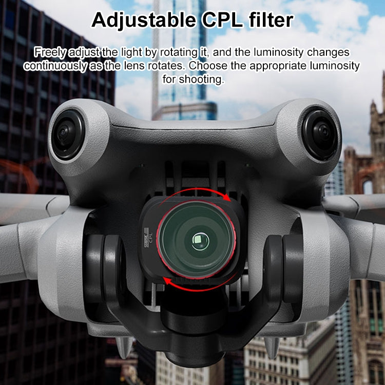 For DJI Mini 4 Pro STARTRC Drone Lens Filter, Lens:Adjustable CPL - Lens Filter by STARTRC | Online Shopping UK | buy2fix