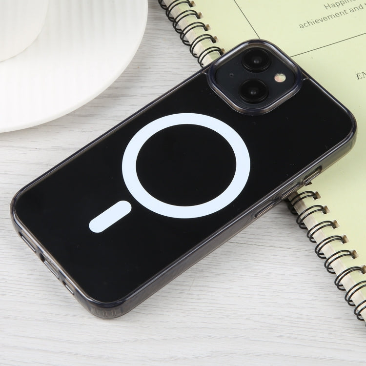 For iPhone 15 GEBEI MagSafe Magnetic Transparent Phone Case(Transparent Black) - iPhone 15 Cases by GEBEI | Online Shopping UK | buy2fix