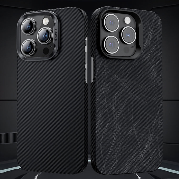 For iPhone 15 Pro Max Benks 600D Kevlar Carbon Fiber Phone Case(Black) - iPhone 15 Pro Max Cases by Benks | Online Shopping UK | buy2fix