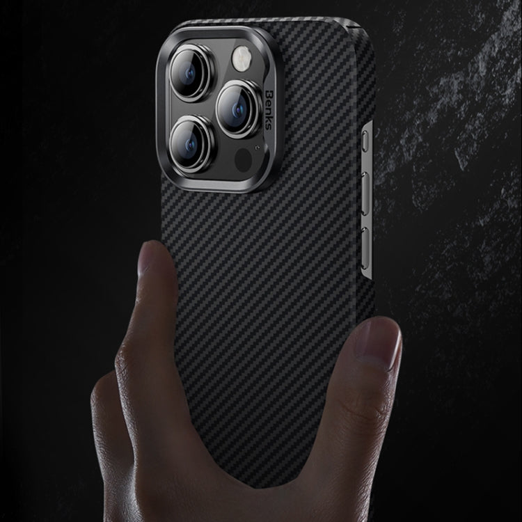 For iPhone 15 Pro Max Benks 600D Kevlar Carbon Fiber Phone Case(Black) - iPhone 15 Pro Max Cases by Benks | Online Shopping UK | buy2fix
