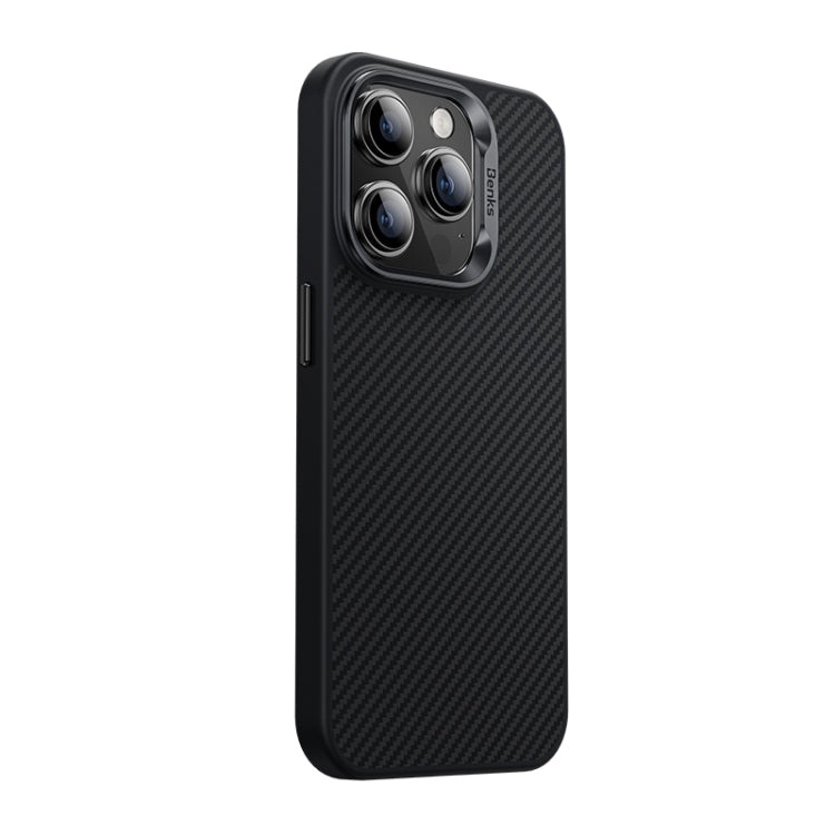 For iPhone 15 Pro Max Benks 600D MagSafe Kevlar Carbon Fiber Shockproof Phone Case(Black) - iPhone 15 Pro Max Cases by Benks | Online Shopping UK | buy2fix