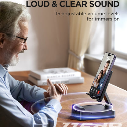 JOYROOM JR-MH01 3 in 1 Multifunctional Wireless Bluetooth Speaker with Phone Holder(Black) - Desktop Speaker by JOYROOM | Online Shopping UK | buy2fix