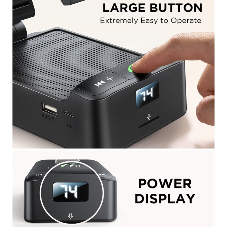 JOYROOM JR-MH01 3 in 1 Multifunctional Wireless Bluetooth Speaker with Phone Holder(Black) - Desktop Speaker by JOYROOM | Online Shopping UK | buy2fix