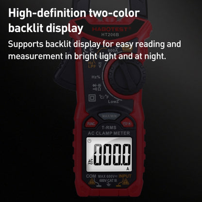 HABOTEST HT206B Auto-ranging High Precision Digital Clamp Multimeter - Digital Multimeter by HABOTEST | Online Shopping UK | buy2fix