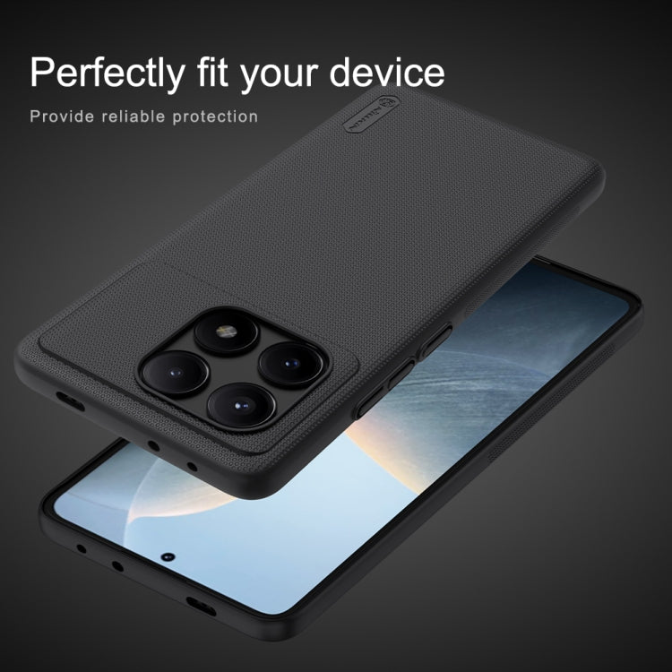 For Xiaomi Redmi K70E / Poco X6 Pro 5G NILLKIN Frosted PC Phone Case(Black) - K70E Cases by NILLKIN | Online Shopping UK | buy2fix