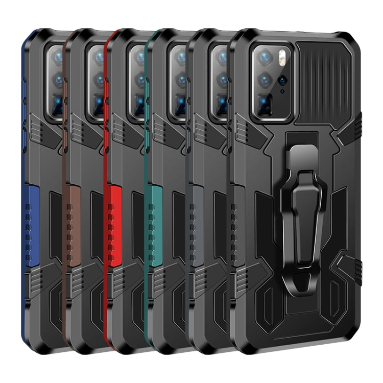 For Huawei Nova 5T Machine Armor Warrior Shockproof PC + TPU Protective Case(Red) - Mobile Accessories by buy2fix | Online Shopping UK | buy2fix